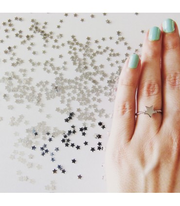 Anillos Anillo Estrella Trenzada Plata de ley