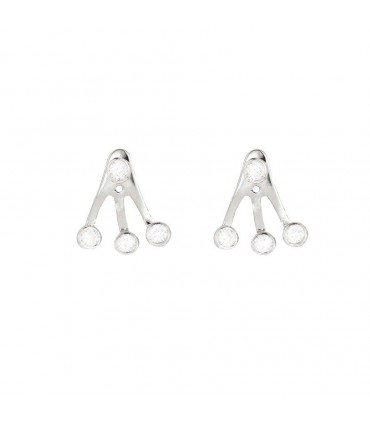 Pendientes  Pendientes Aplique Cristal Plata