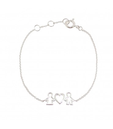 Pulseras Pulsera Chico y Chica Plata