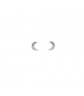 Pendientes  Pendientes Mini Luna Plata 925