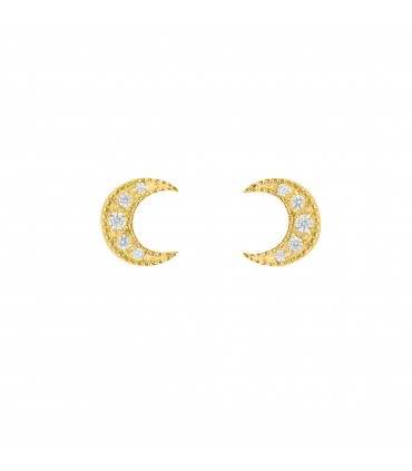 Pendientes  Pendientes Luna Cristal