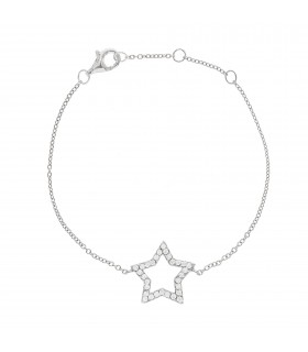 Pulseras Pulsera Estrella Hueca Cristales
