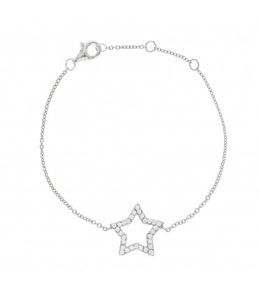 Pulseras Pulsera Estrella Hueca Cristales