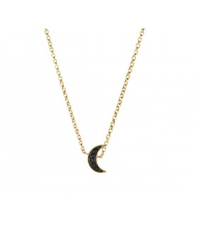 Colgantes  Colgante Luna Cristal Negro