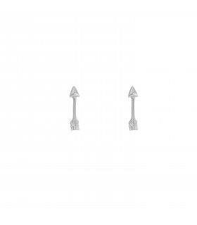 Pendientes  Pendientes Mini Flecha Plata 925