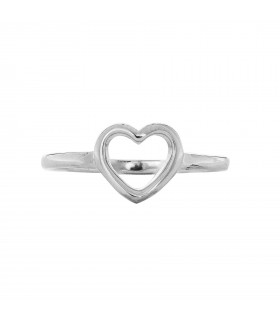 Anillos Anillo Corazón Hueco Plata 925