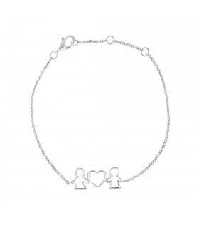 Pulseras Pulsera Chica y Chica Plata