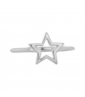 Anillos Anillo Estrella Hueca Plata 925