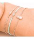 Pulseras Pulsera Piña Plata