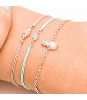 Pulseras Pulsera Piña Plata