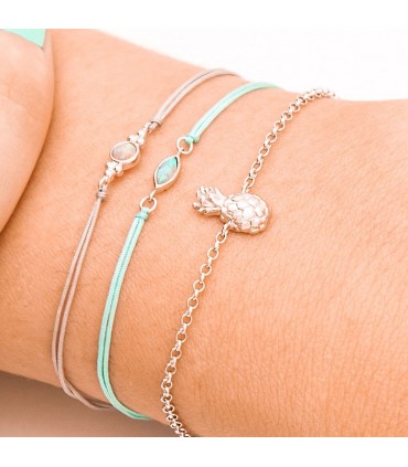 Pulseras Pulsera Piña Plata