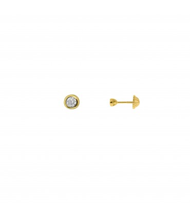 Niña y bebé Pendientes Bebé Cristal 3mm