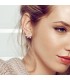 Pendientes  Pendientes Aplique Cristal Plata