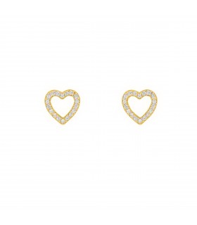 Pendientes  Pendientes Corazón Hueco Cristal