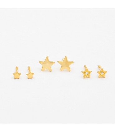 Niña y bebé Pendientes Bebé Estrella