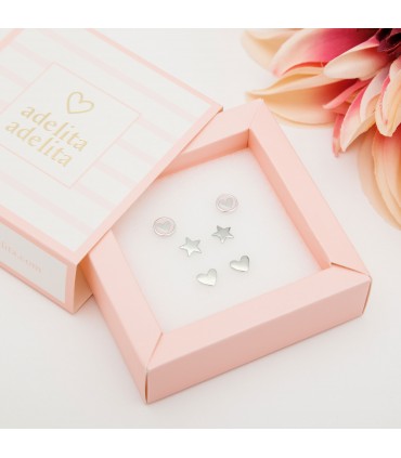 Niña y bebé Pendientes Bebé Corazón