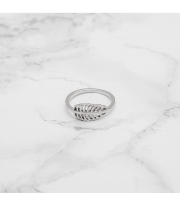 Anillos Anillo Hoja Plata 925