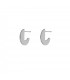 Rebajas Pendientes Elegant Hoop Plata