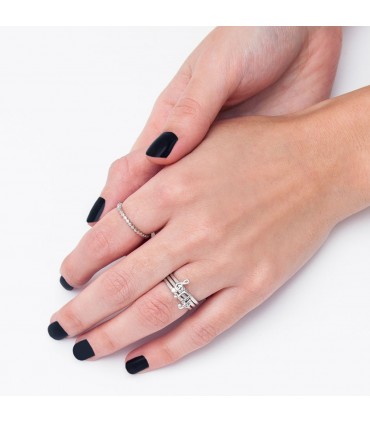 Anillos Anillo Cubo Plata 925