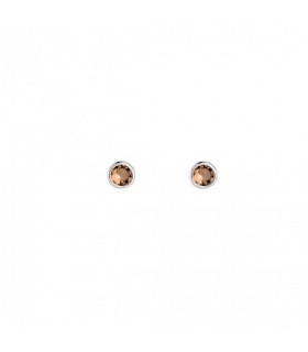Pendientes  Pendientes Cristal Fumé 3mm