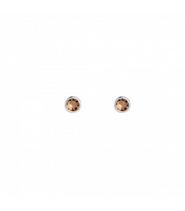 Pendientes  Pendientes Cristal Fumé 3mm