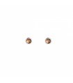 Pendientes Cristal Fumé 3mm