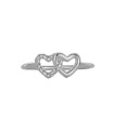 Anillo Corazón Doble Plata 925