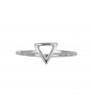 Anillo Triángulo Hueco Pequeño Plata 925