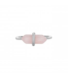 Anillos Anillo Cuarzo Rosa Plata 925