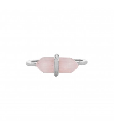 Anillos Anillo Cuarzo Rosa Plata 925