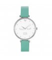 Reloj Pestañas Piel Vegana Menta