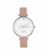 Relojes Reloj Pestañas Piel Vegana Rosa