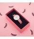 Relojes Reloj Pestañas Piel Vegana Rosa