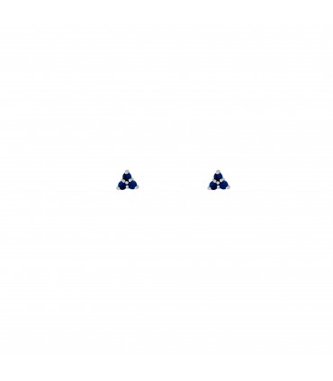 Pendientes  Pendientes Triple Zafiro