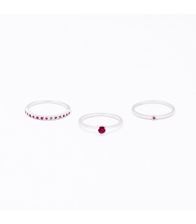 Anillos Anillo Rubí Plata 925