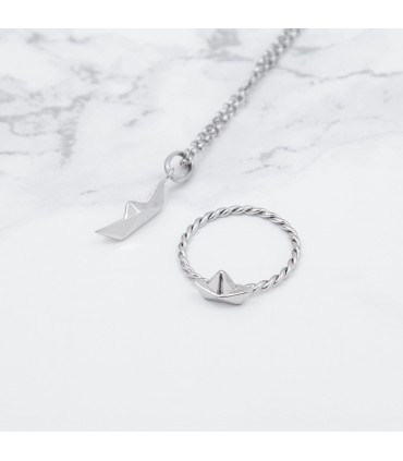 Anillos Anillo Barquito Plata 925