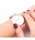 Relojes Reloj Pestañas Piel Vegana Rosa