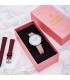 Relojes Reloj Pestañas Piel Vegana Rosa
