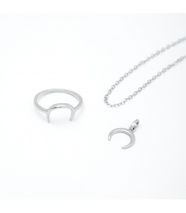 Charms Charm West Moon Plata 925