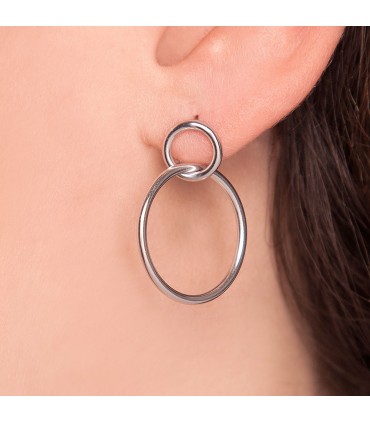 Pendientes  Pendientes Doble Círculo