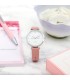 Relojes Reloj Pestañas Piel Vegana Rosa