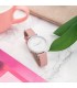 Relojes Reloj Pestañas Piel Vegana Rosa