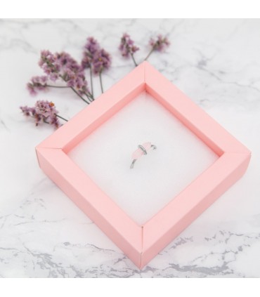 Anillos Anillo Cuarzo Rosa Plata 925