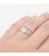 Anillos Anillo Estrella Trenzada Plata de ley