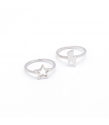 Anillos Anillo Rayo Plata 925