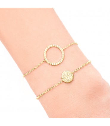 Pulseras Pulsera Círculo Relleno Cristales