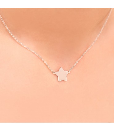 Colgantes  Cadena Estrella Plata