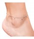 Tobilleras Tobillera Multidiamantes Plata