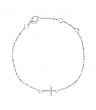 Pulseras Pulsera Mini Cruz Cristales