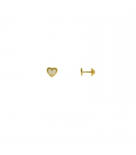 Niña y bebé Pendientes Bebé Corazón Brilli